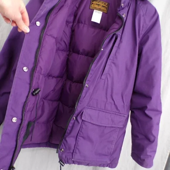 Eddie Bauer Vintage Made in USA Women's Goose Down Hooded Expedition Parka - M - Picture 5 of 12
